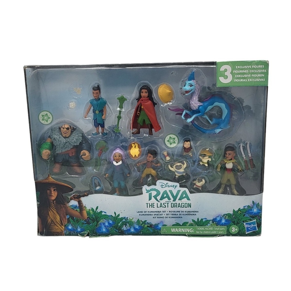 DISNEY RAYA & LAST BLUE DRAGON LAND OF KUMANDRA 20 pcs PLAYSET